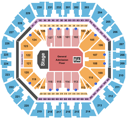 Oakland Arena Tyler, The Creator Seating Chart